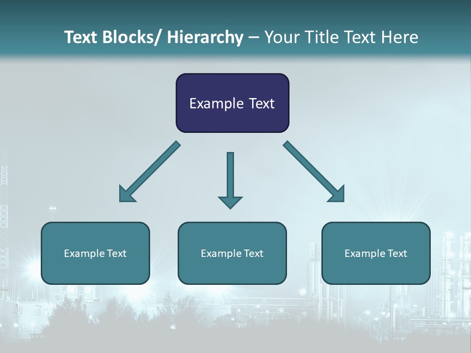 An Oil Pump In The Middle Of A Field PowerPoint Template