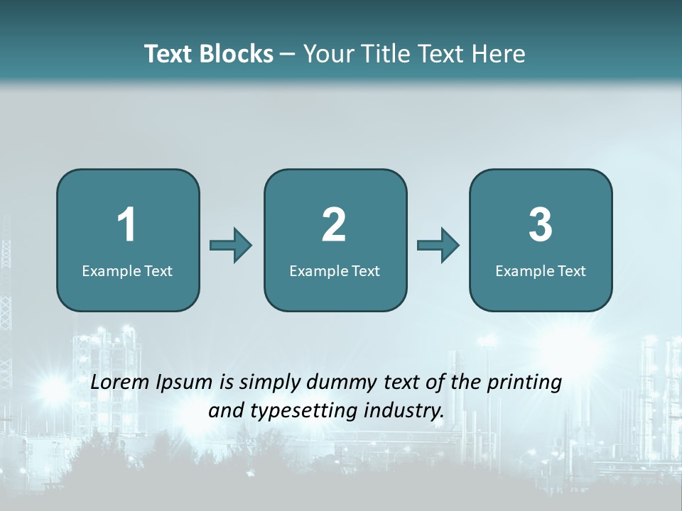 An Oil Pump In The Middle Of A Field PowerPoint Template