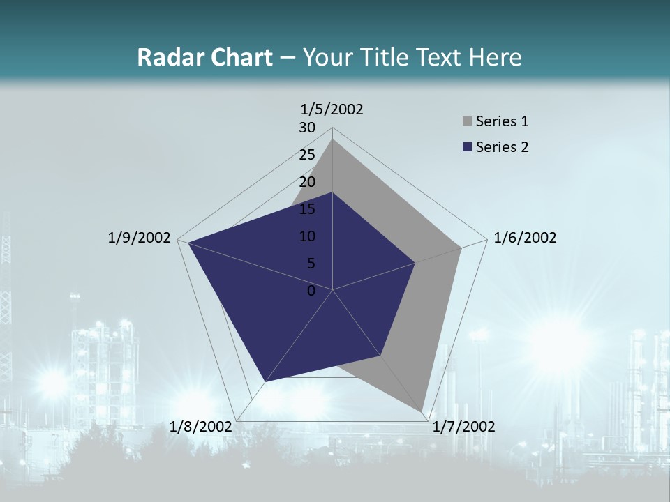 An Oil Pump In The Middle Of A Field PowerPoint Template