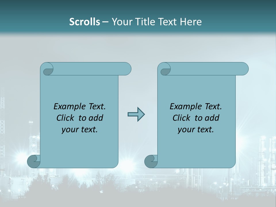 An Oil Pump In The Middle Of A Field PowerPoint Template
