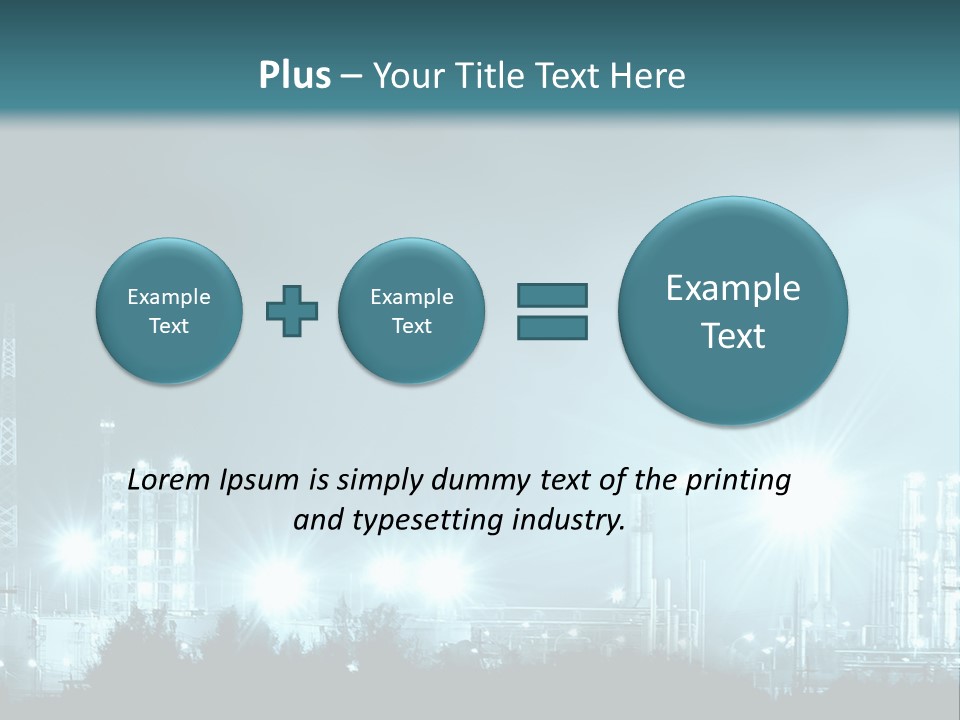 An Oil Pump In The Middle Of A Field PowerPoint Template