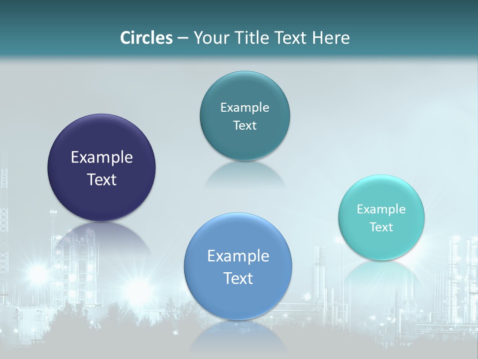 An Oil Pump In The Middle Of A Field PowerPoint Template