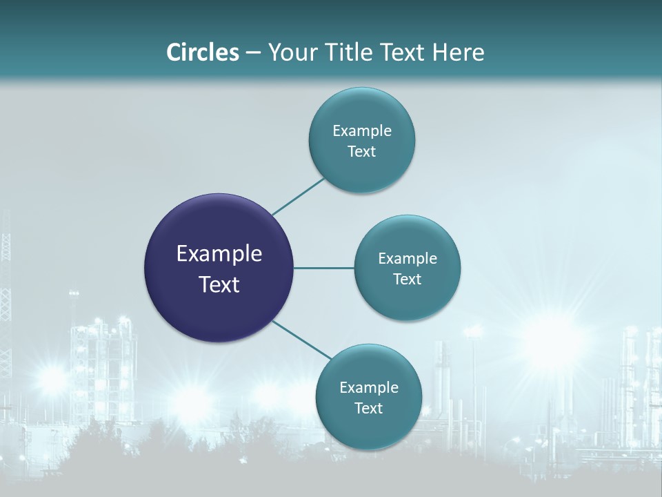 An Oil Pump In The Middle Of A Field PowerPoint Template