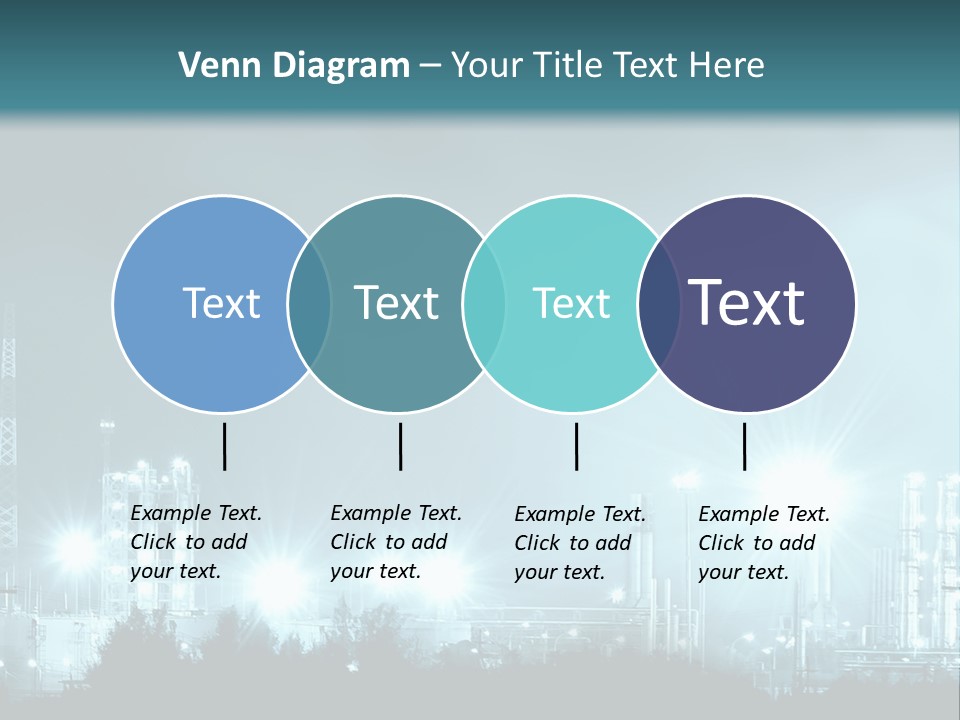 An Oil Pump In The Middle Of A Field PowerPoint Template