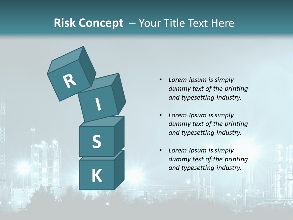 An Oil Pump In The Middle Of A Field PowerPoint Template