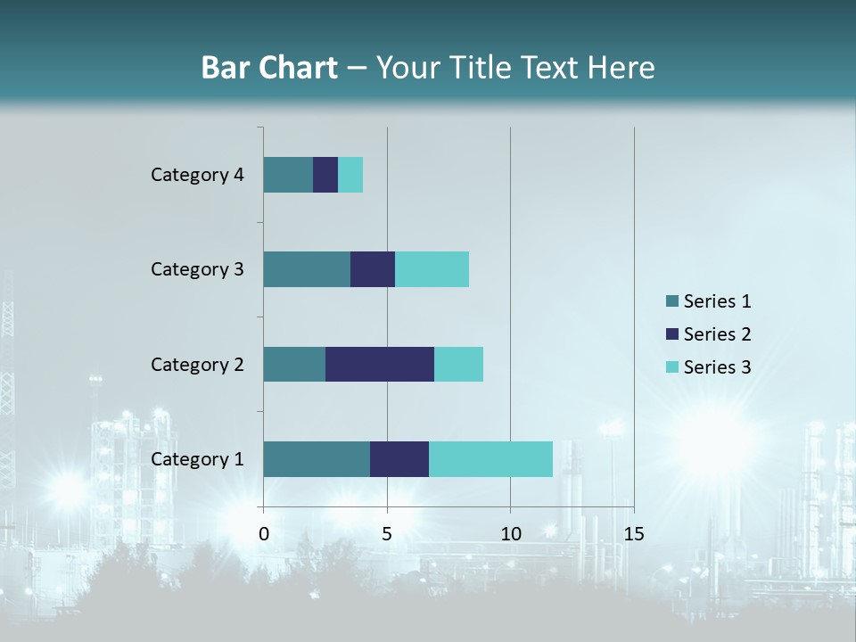 An Oil Pump In The Middle Of A Field PowerPoint Template
