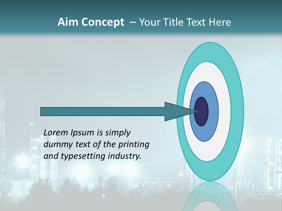 An Oil Pump In The Middle Of A Field PowerPoint Template