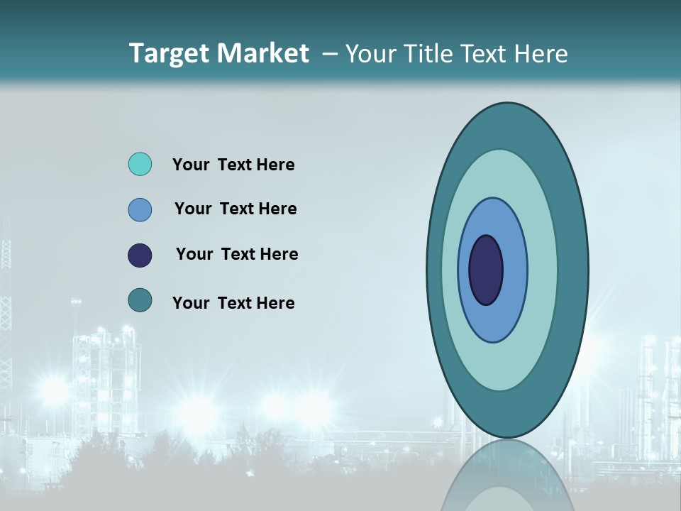 An Oil Pump In The Middle Of A Field PowerPoint Template