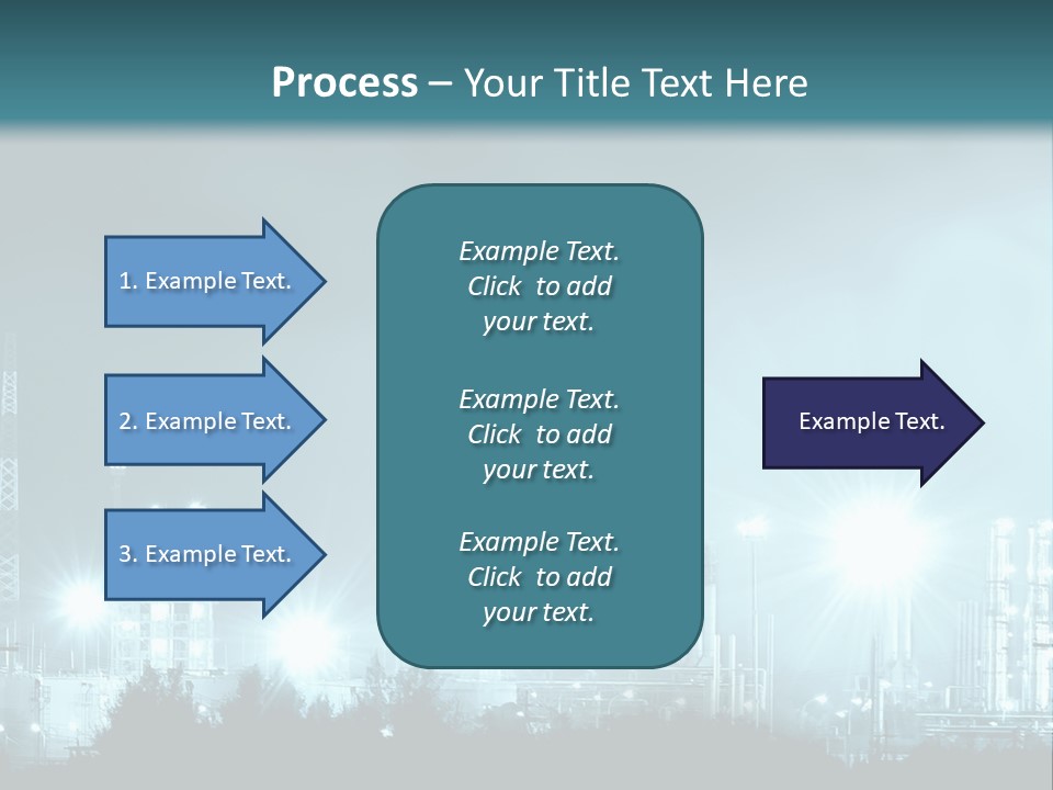 An Oil Pump In The Middle Of A Field PowerPoint Template