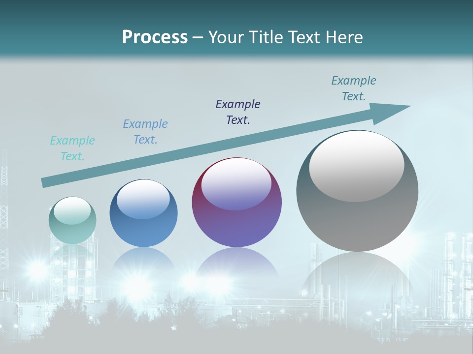 An Oil Pump In The Middle Of A Field PowerPoint Template