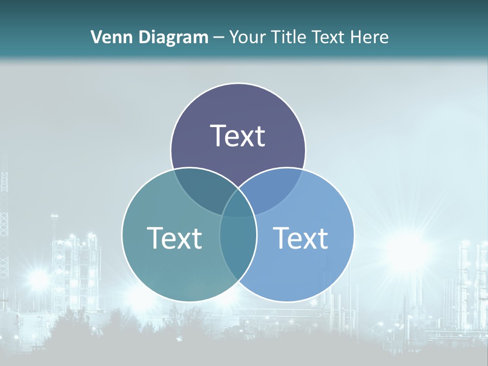 An Oil Pump In The Middle Of A Field PowerPoint Template
