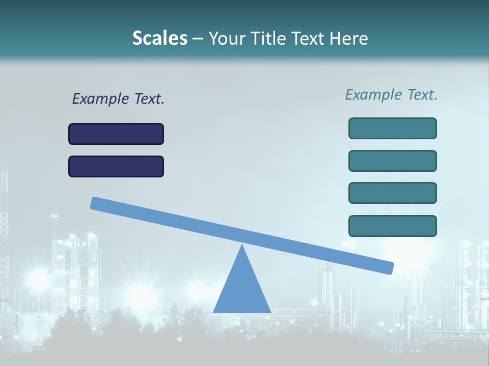 An Oil Pump In The Middle Of A Field PowerPoint Template