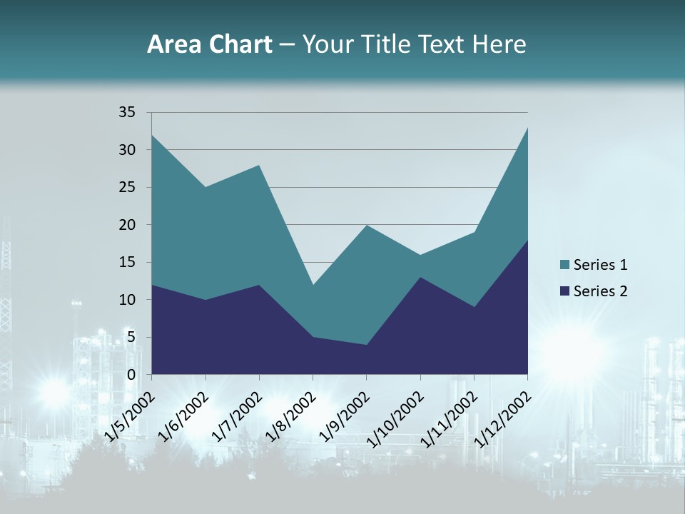 An Oil Pump In The Middle Of A Field PowerPoint Template
