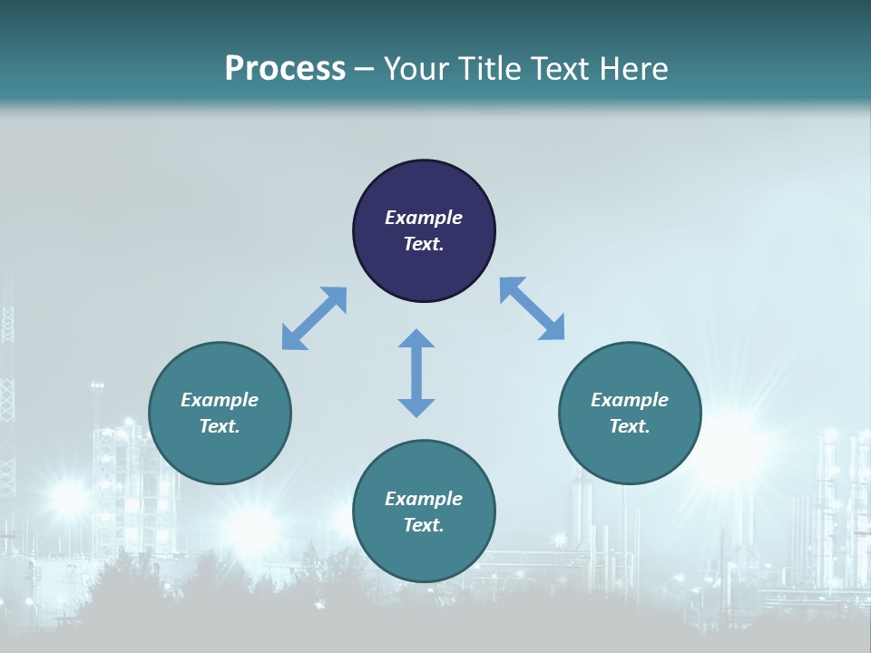 An Oil Pump In The Middle Of A Field PowerPoint Template