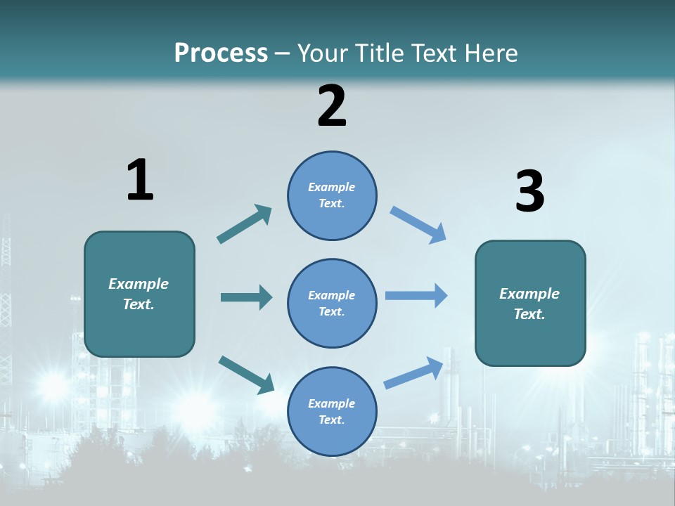 An Oil Pump In The Middle Of A Field PowerPoint Template