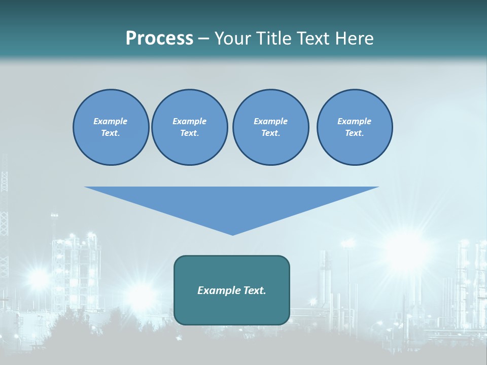 An Oil Pump In The Middle Of A Field PowerPoint Template