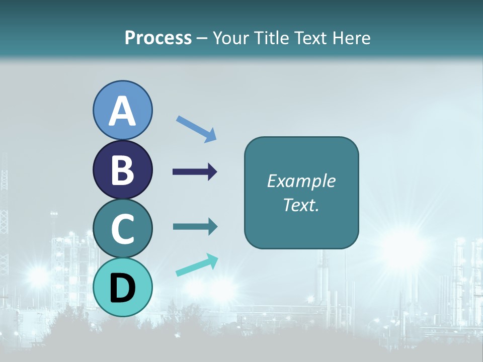 An Oil Pump In The Middle Of A Field PowerPoint Template