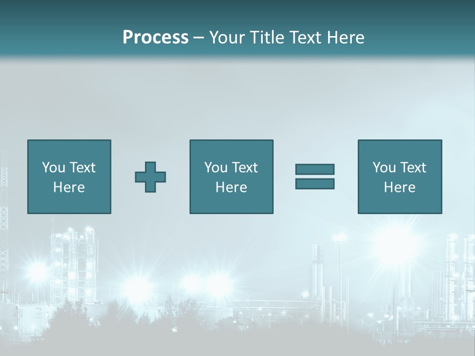An Oil Pump In The Middle Of A Field PowerPoint Template