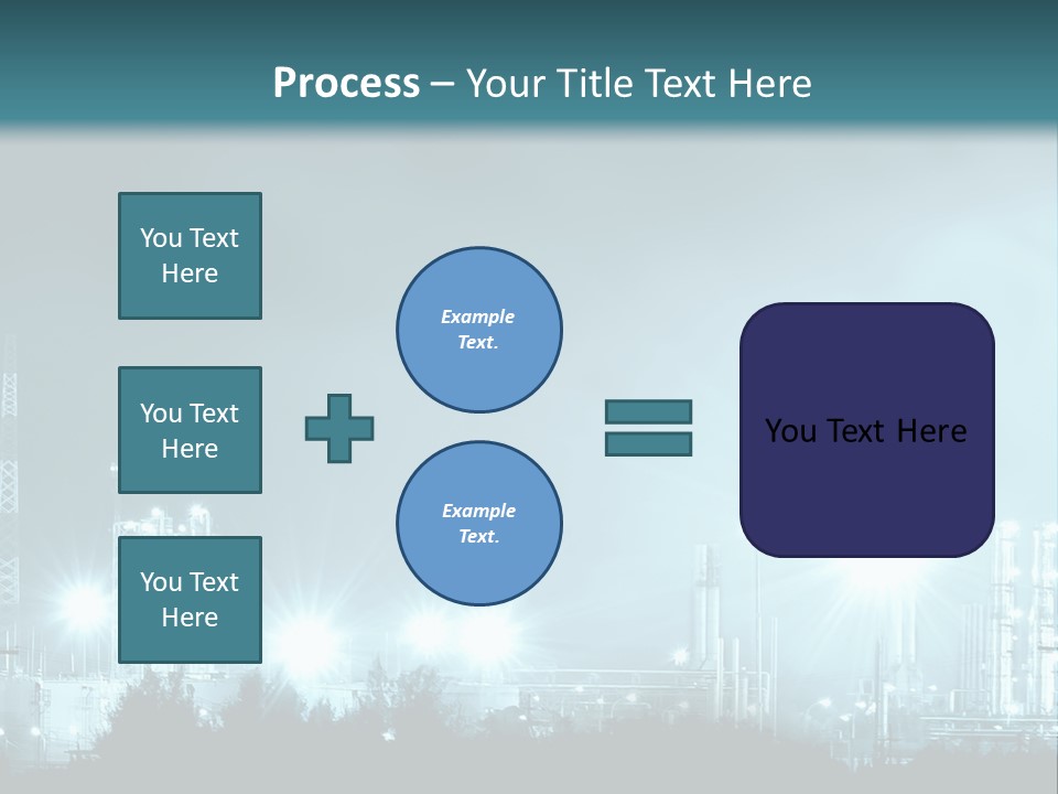 An Oil Pump In The Middle Of A Field PowerPoint Template