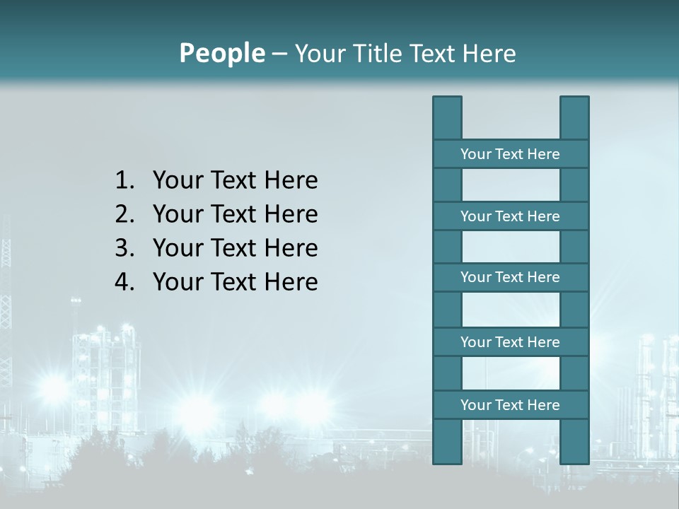 An Oil Pump In The Middle Of A Field PowerPoint Template