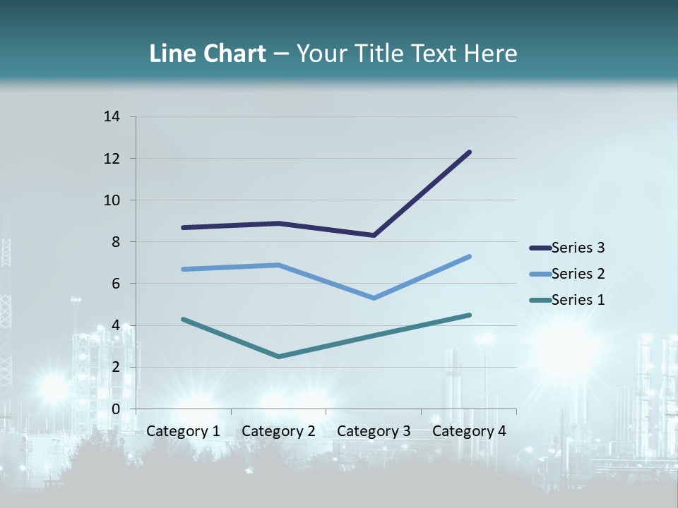 An Oil Pump In The Middle Of A Field PowerPoint Template