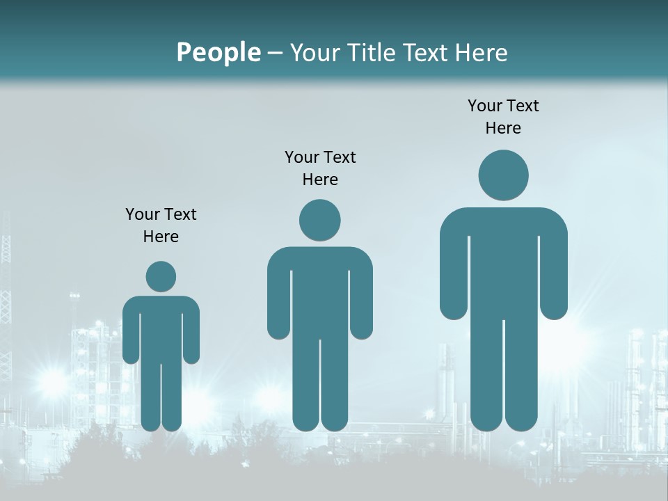 An Oil Pump In The Middle Of A Field PowerPoint Template