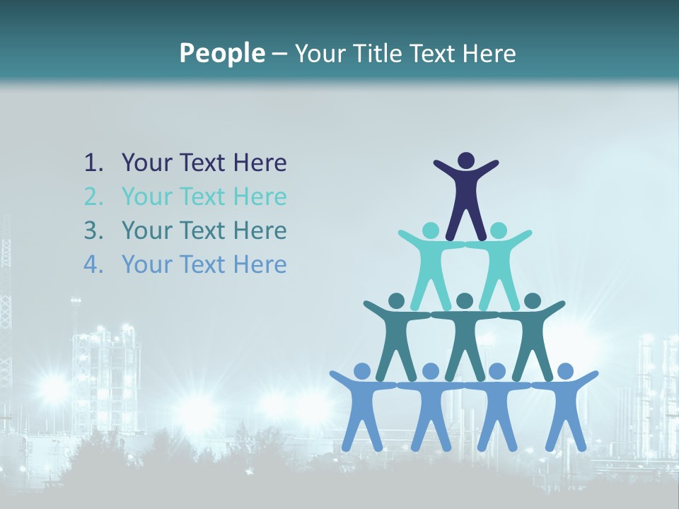 An Oil Pump In The Middle Of A Field PowerPoint Template