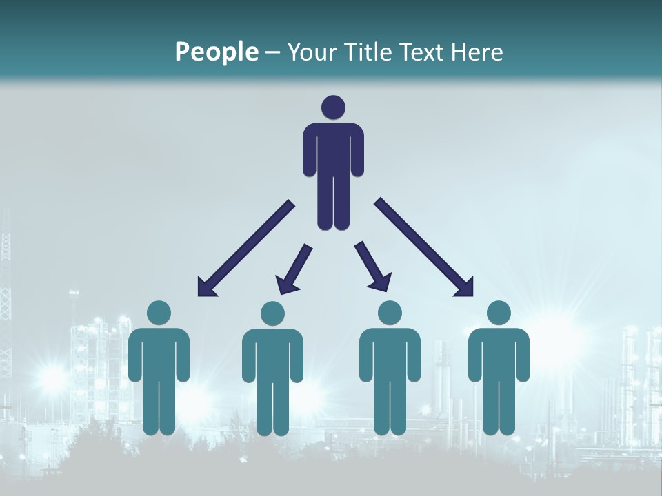 An Oil Pump In The Middle Of A Field PowerPoint Template