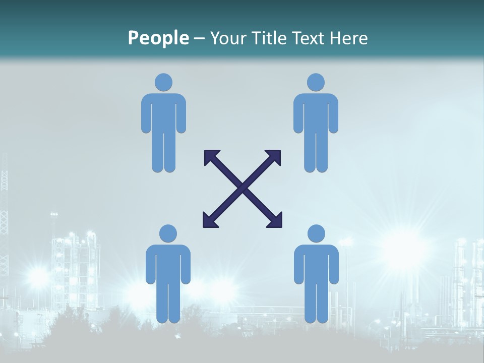 An Oil Pump In The Middle Of A Field PowerPoint Template