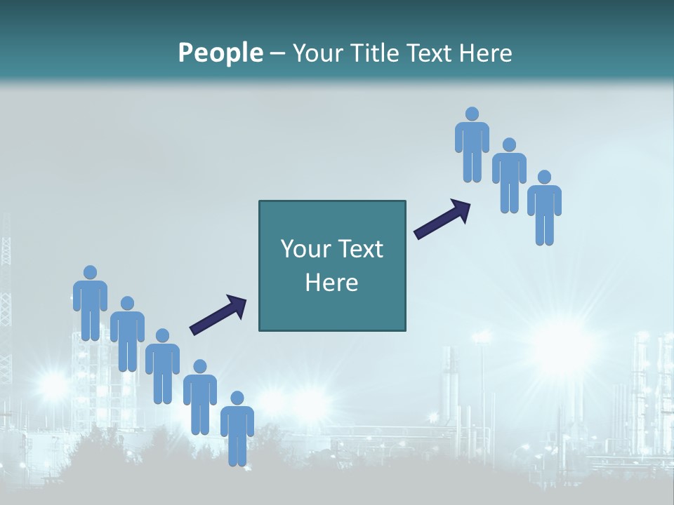 An Oil Pump In The Middle Of A Field PowerPoint Template