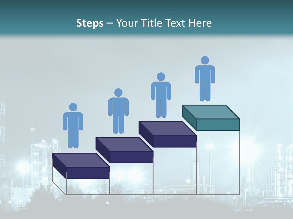 An Oil Pump In The Middle Of A Field PowerPoint Template