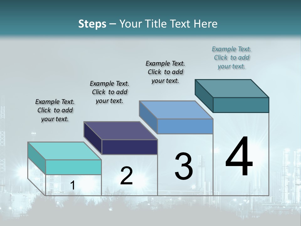 An Oil Pump In The Middle Of A Field PowerPoint Template