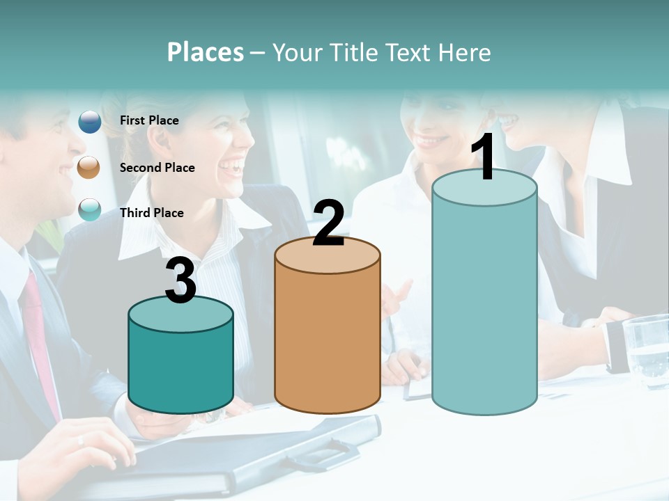 A Group Of People Sitting Around A Table Talking PowerPoint Template