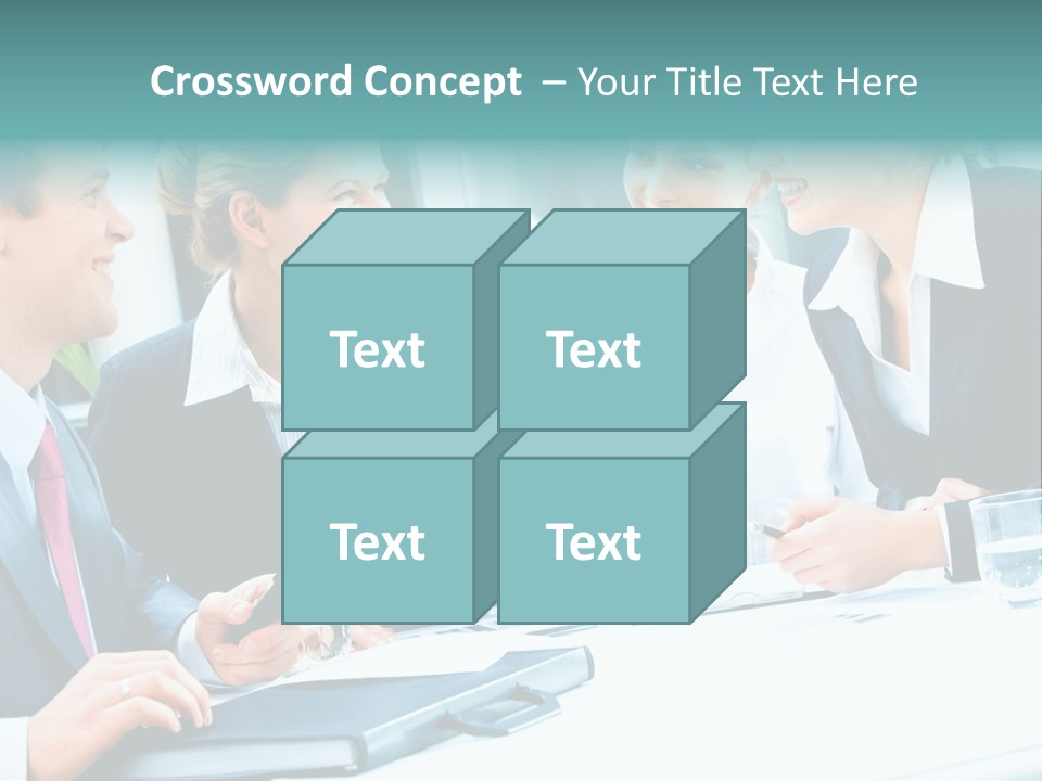 A Group Of People Sitting Around A Table Talking PowerPoint Template