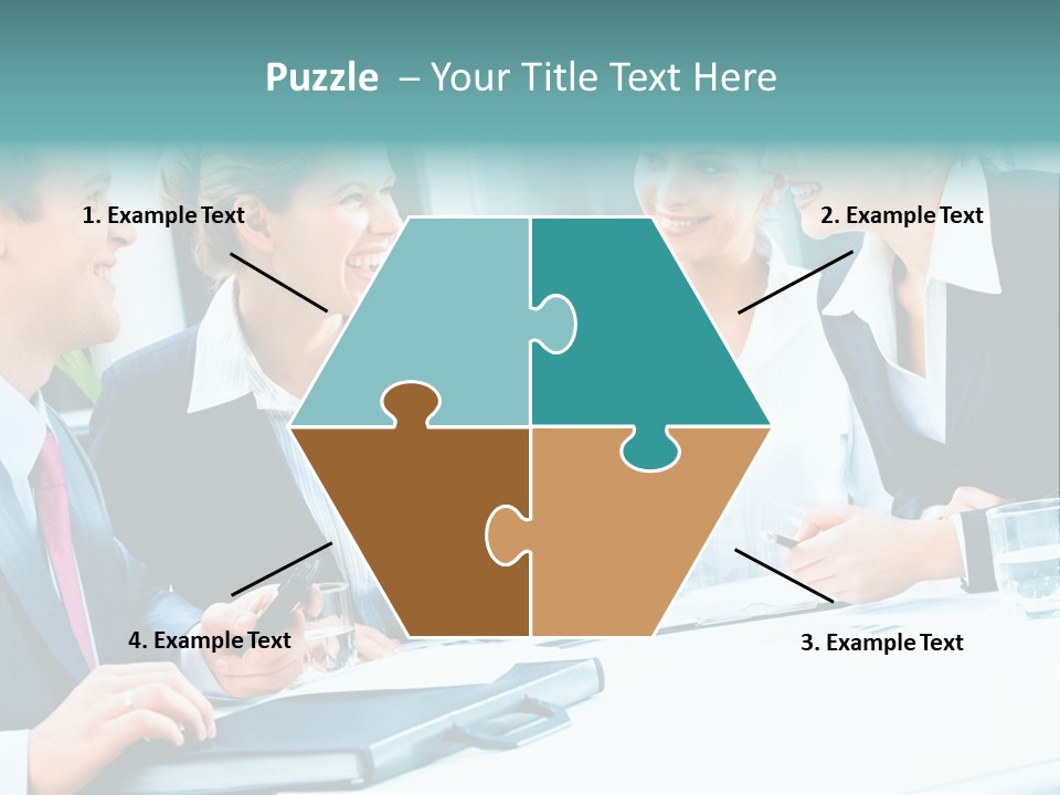 A Group Of People Sitting Around A Table Talking PowerPoint Template