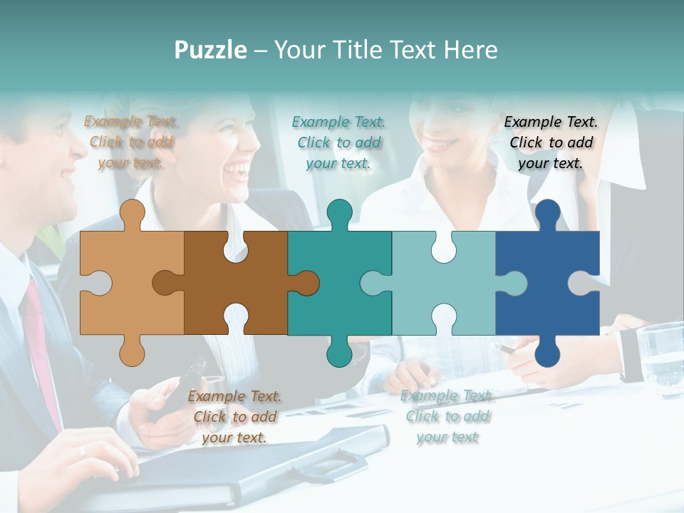 A Group Of People Sitting Around A Table Talking PowerPoint Template