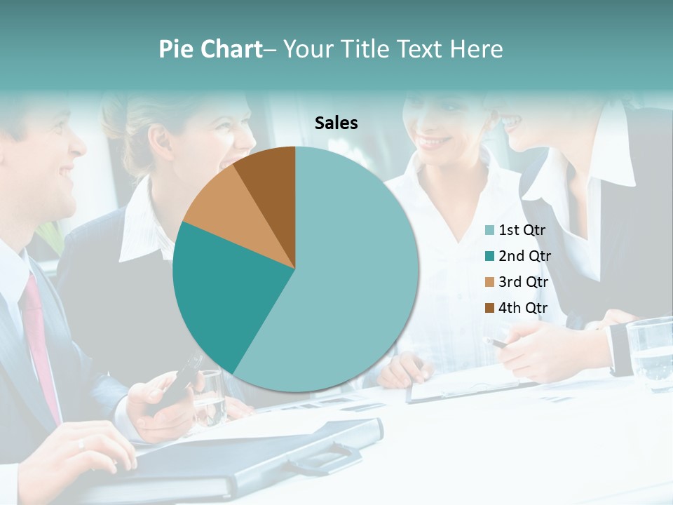 A Group Of People Sitting Around A Table Talking PowerPoint Template