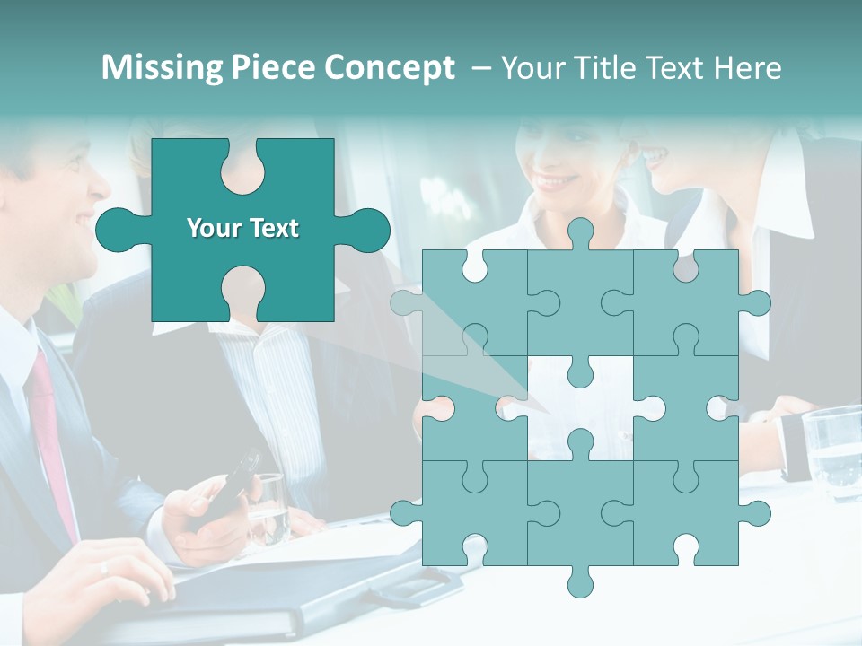 A Group Of People Sitting Around A Table Talking PowerPoint Template