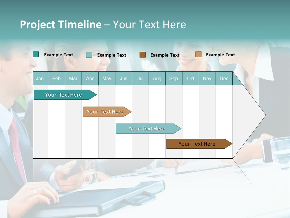 A Group Of People Sitting Around A Table Talking PowerPoint Template