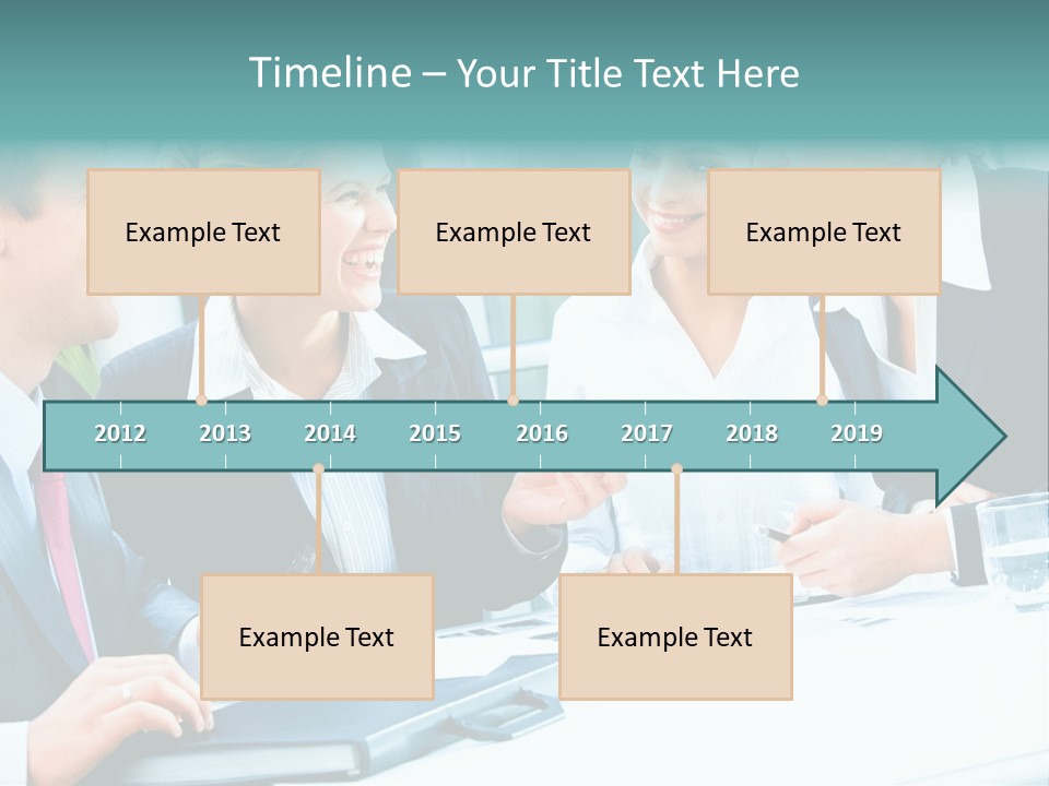 A Group Of People Sitting Around A Table Talking PowerPoint Template