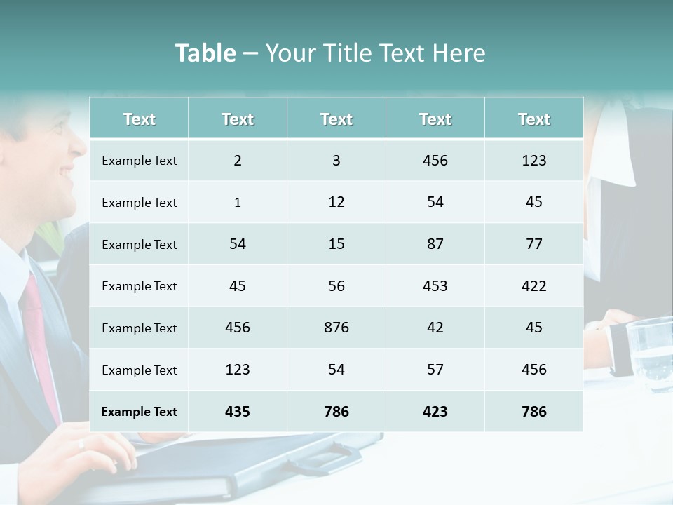 A Group Of People Sitting Around A Table Talking PowerPoint Template