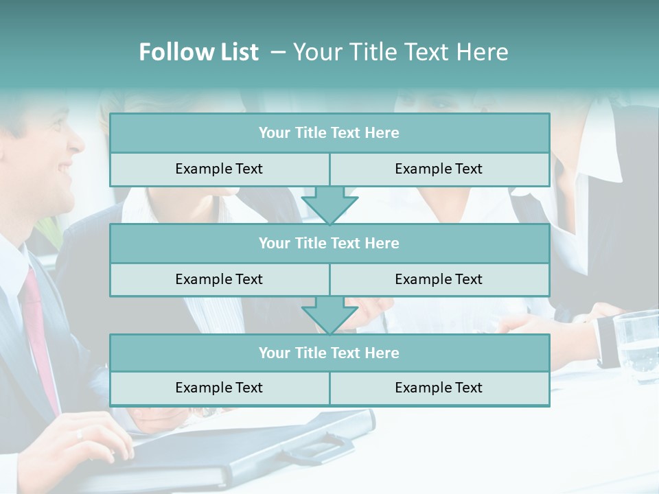 A Group Of People Sitting Around A Table Talking PowerPoint Template