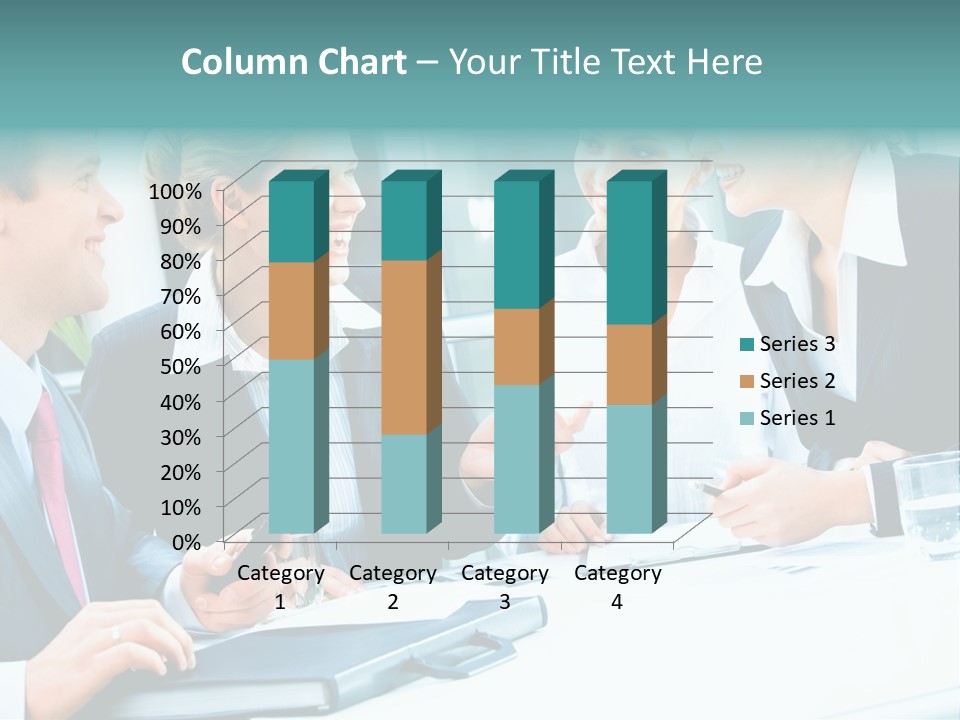 A Group Of People Sitting Around A Table Talking PowerPoint Template
