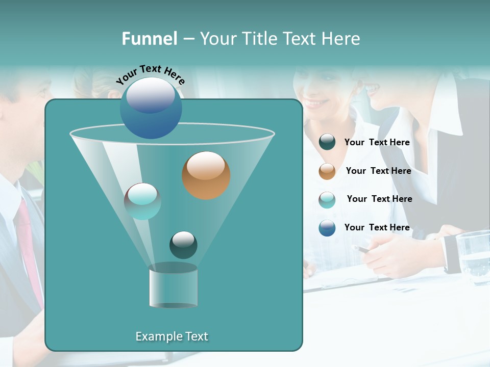 A Group Of People Sitting Around A Table Talking PowerPoint Template