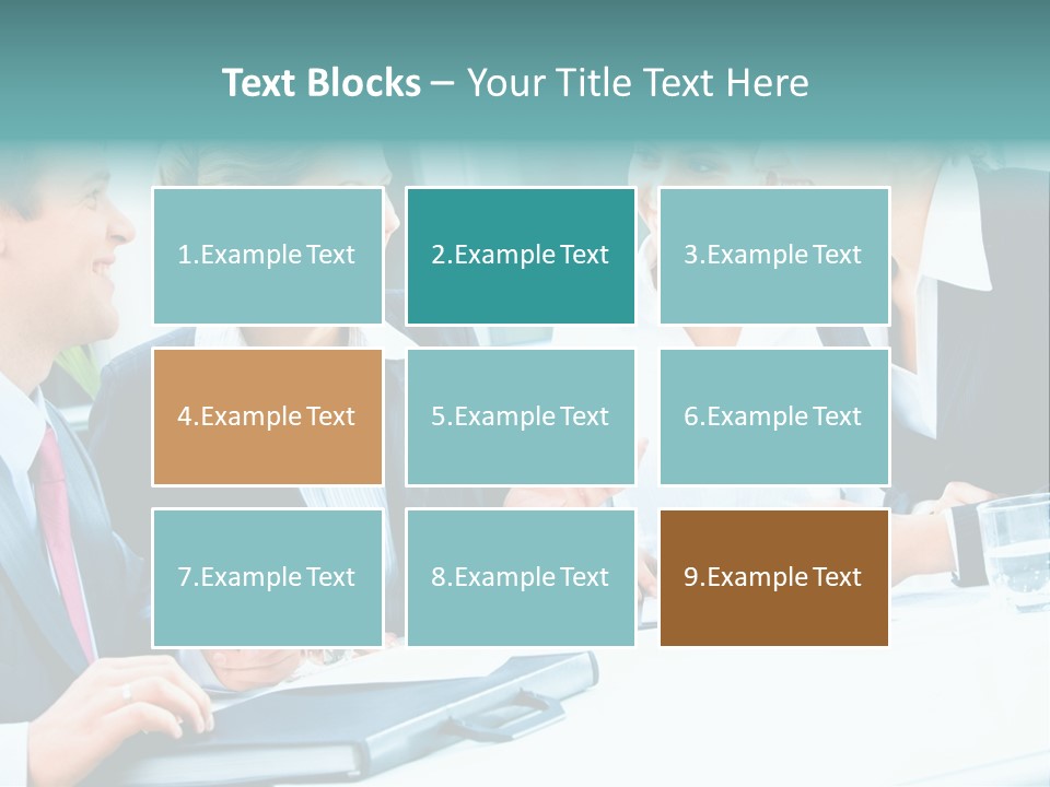 A Group Of People Sitting Around A Table Talking PowerPoint Template