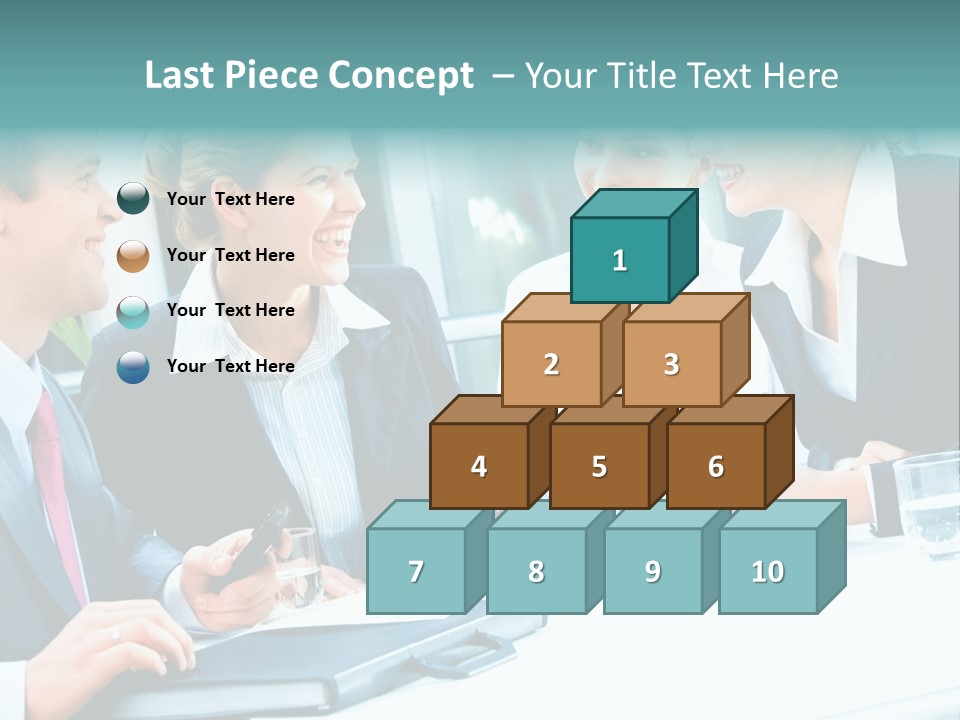 A Group Of People Sitting Around A Table Talking PowerPoint Template