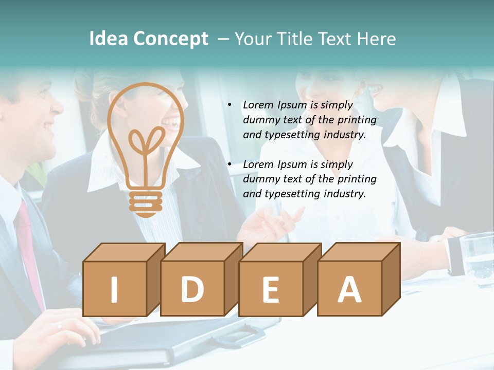 A Group Of People Sitting Around A Table Talking PowerPoint Template