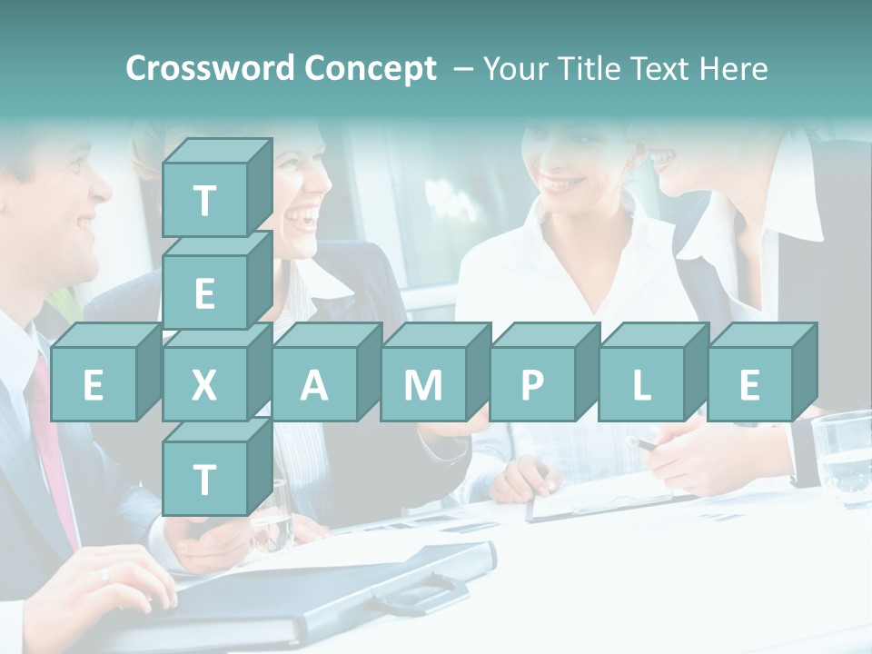 A Group Of People Sitting Around A Table Talking PowerPoint Template