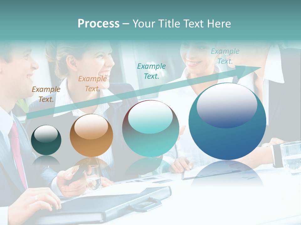 A Group Of People Sitting Around A Table Talking PowerPoint Template