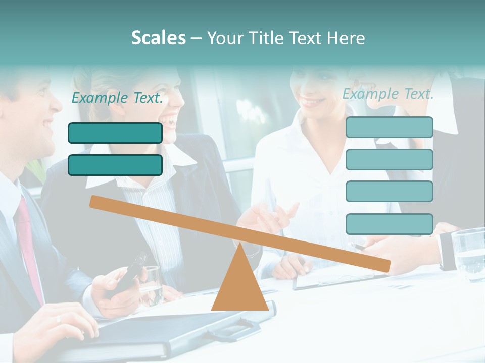 A Group Of People Sitting Around A Table Talking PowerPoint Template